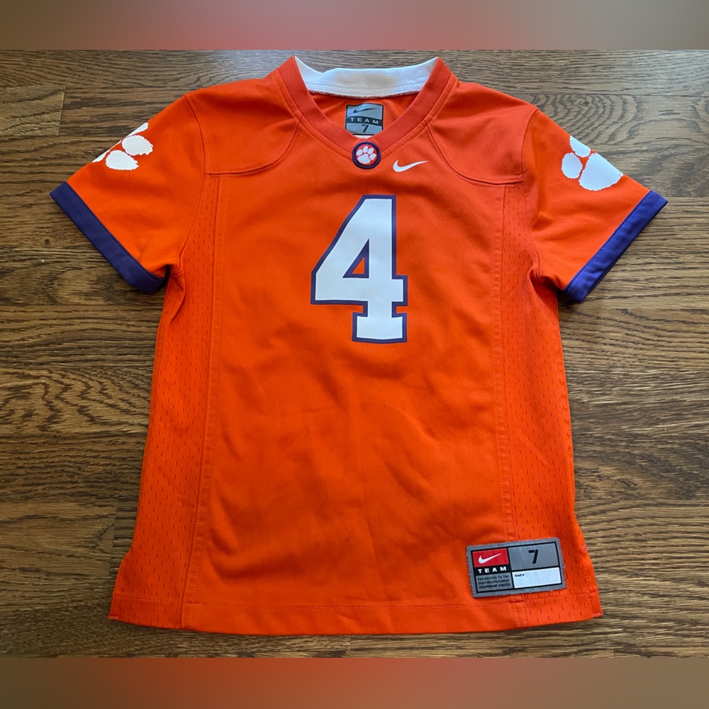 Clemson kids jersey size 7